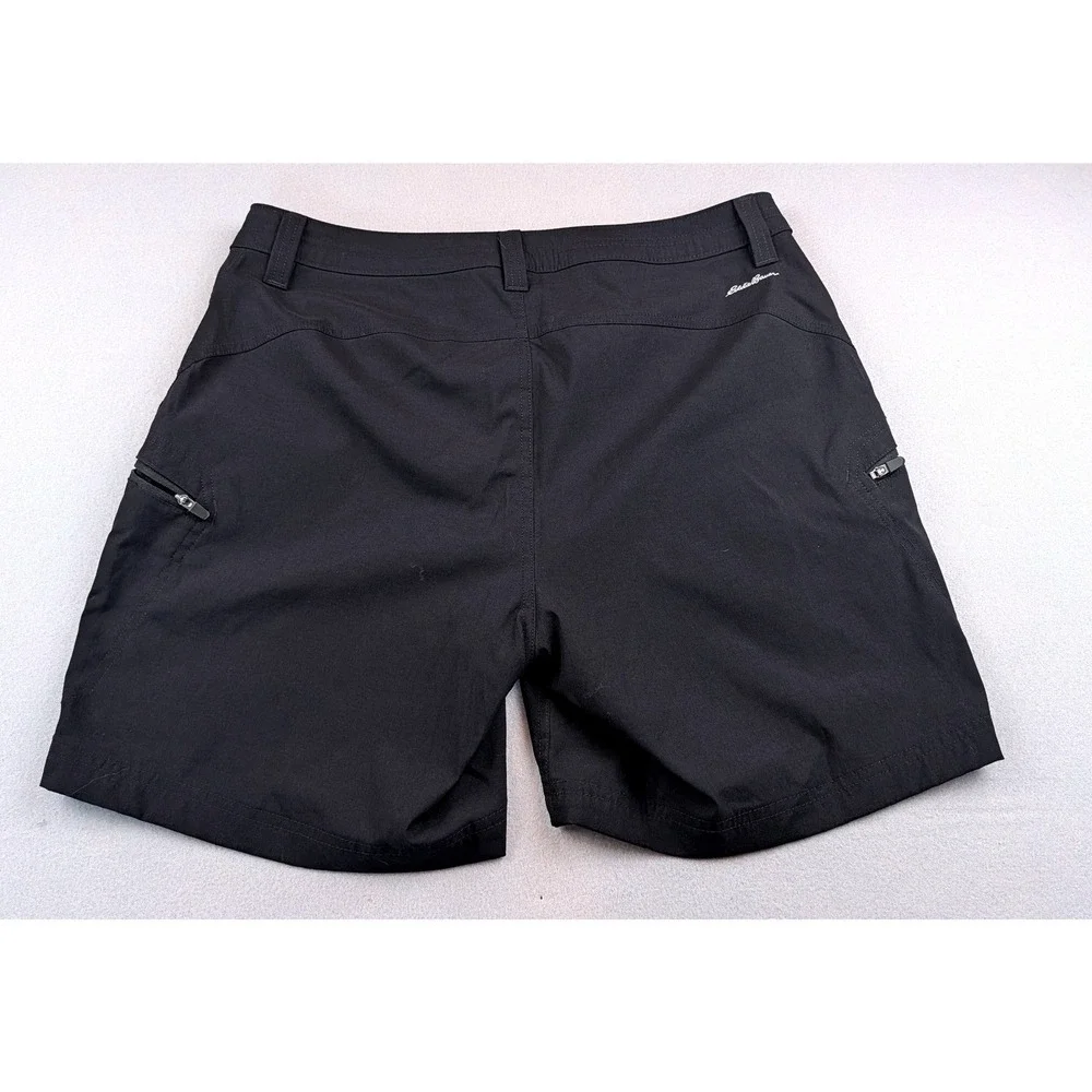 Eddie Bauer Ranier Womens 10 Guide Pro Shorts Black Hiking Outdoor 0201 - Picture 4 of 5